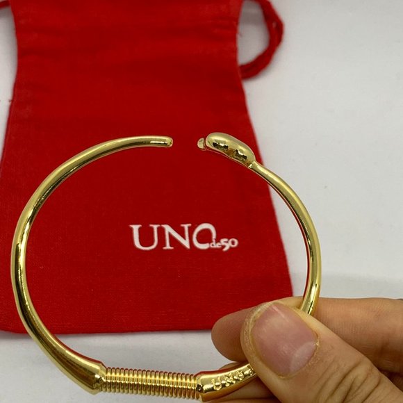 UNO de 50 Bracelet FOREVER BRACELET Heart Amor Emotions Bracelet Gold-plated - Picture 2 of 9